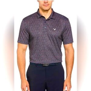 Callaway Men's Print Polo Shirt, Size Large